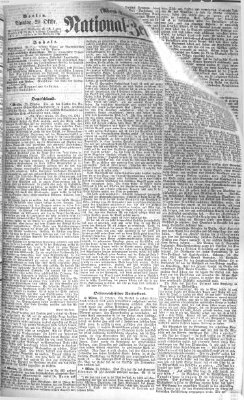 Nationalzeitung Montag 29. Oktober 1860