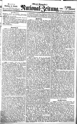 Nationalzeitung Montag 12. November 1860