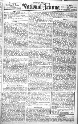 Nationalzeitung Dienstag 13. November 1860