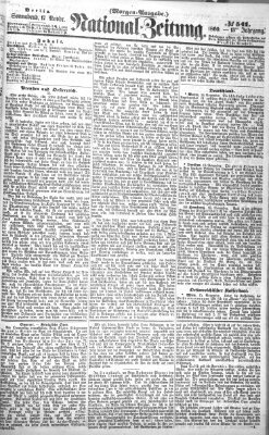 Nationalzeitung Samstag 17. November 1860