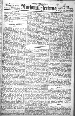 Nationalzeitung Mittwoch 21. November 1860