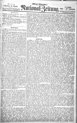 Nationalzeitung Montag 26. November 1860