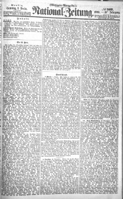 Nationalzeitung Sonntag 2. Dezember 1860