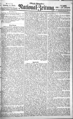 Nationalzeitung Montag 10. Dezember 1860