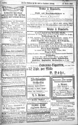 Nationalzeitung Freitag 21. Dezember 1860