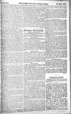 Nationalzeitung Donnerstag 20. Dezember 1860