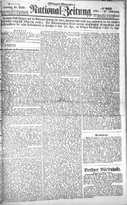 Nationalzeitung Sonntag 23. Dezember 1860