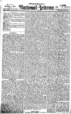 Nationalzeitung Mittwoch 3. April 1861