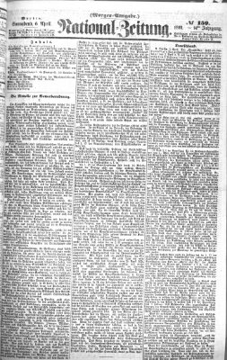 Nationalzeitung Samstag 6. April 1861