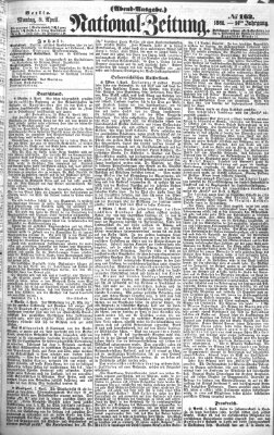 Nationalzeitung Montag 8. April 1861