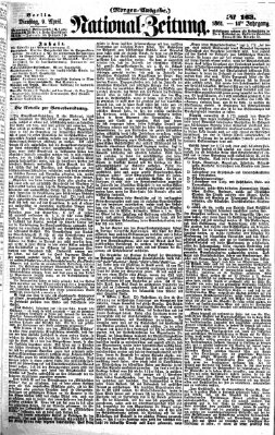 Nationalzeitung Dienstag 9. April 1861