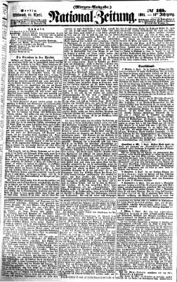 Nationalzeitung Mittwoch 10. April 1861