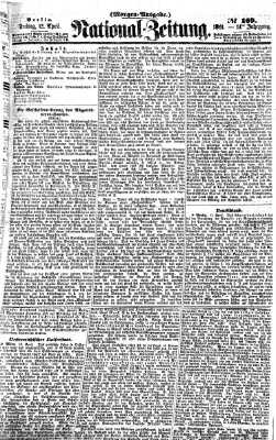 Nationalzeitung Freitag 12. April 1861