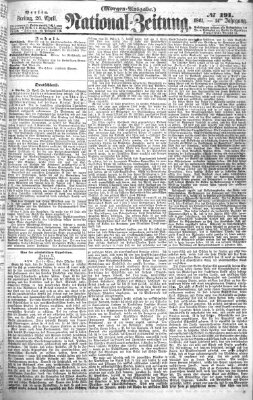 Nationalzeitung Freitag 26. April 1861