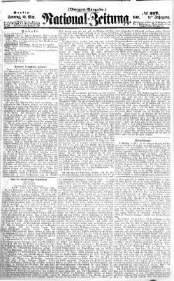 Nationalzeitung Sonntag 12. Mai 1861