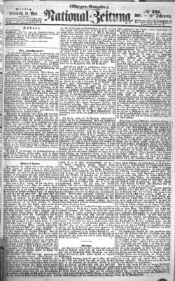 Nationalzeitung Dienstag 15. Mai 1860