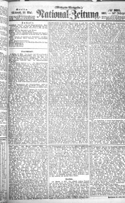 Nationalzeitung Mittwoch 22. Mai 1861