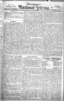 Nationalzeitung Montag 10. Juni 1861