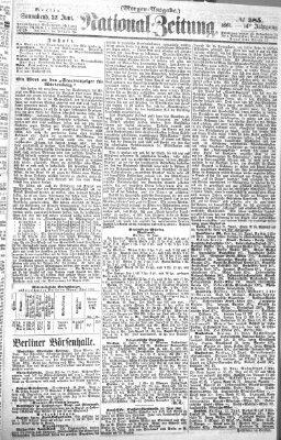 Nationalzeitung Samstag 22. Juni 1861