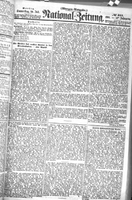 Nationalzeitung Donnerstag 25. Juli 1861