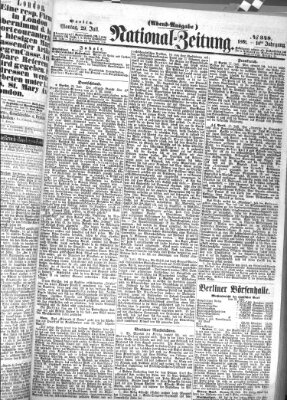 Nationalzeitung Montag 29. Juli 1861