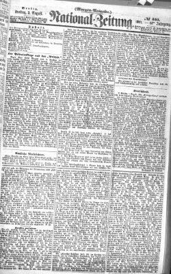 Nationalzeitung Freitag 2. August 1861