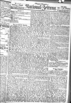 Nationalzeitung Sonntag 4. August 1861