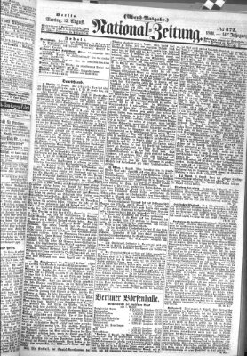 Nationalzeitung Montag 12. August 1861