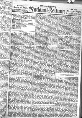 Nationalzeitung Dienstag 20. August 1861