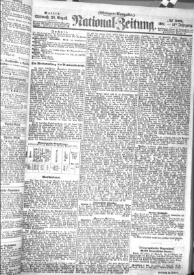 Nationalzeitung Mittwoch 28. August 1861