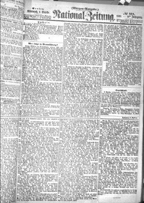 Nationalzeitung Mittwoch 4. September 1861