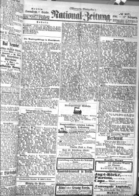 Nationalzeitung Samstag 7. September 1861