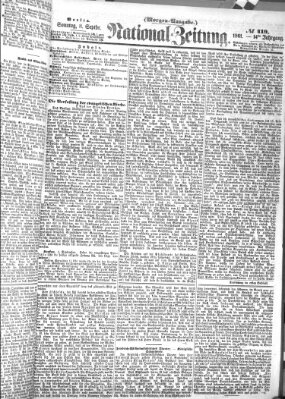 Nationalzeitung Sonntag 8. September 1861