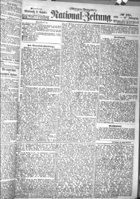 Nationalzeitung Mittwoch 11. September 1861