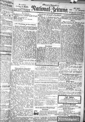 Nationalzeitung Freitag 13. September 1861