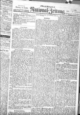 Nationalzeitung Montag 16. September 1861