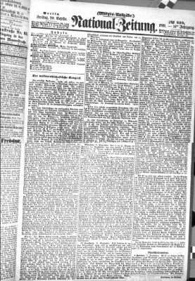 Nationalzeitung Freitag 20. September 1861