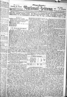 Nationalzeitung Sonntag 22. September 1861