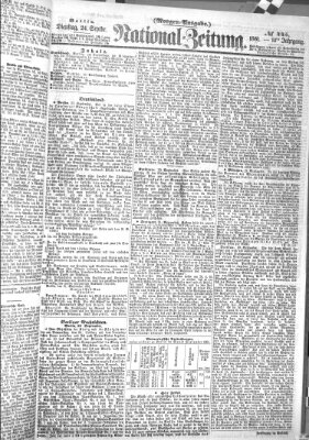 Nationalzeitung Dienstag 24. September 1861