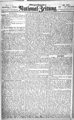 Nationalzeitung Donnerstag 3. Oktober 1861