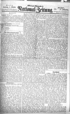 Nationalzeitung Sonntag 6. Oktober 1861