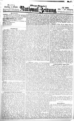 Nationalzeitung Dienstag 8. Oktober 1861