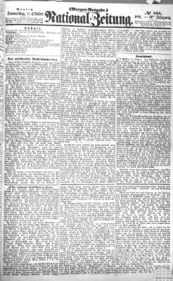 Nationalzeitung Donnerstag 17. Oktober 1861