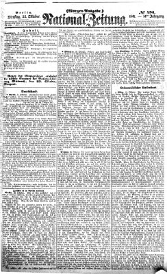 Nationalzeitung Dienstag 22. Oktober 1861