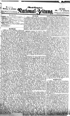 Nationalzeitung Montag 28. Oktober 1861