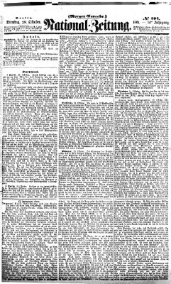 Nationalzeitung Dienstag 29. Oktober 1861