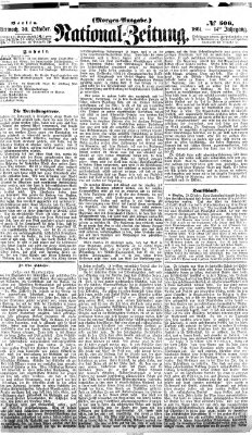 Nationalzeitung Mittwoch 30. Oktober 1861