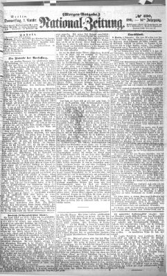 Nationalzeitung Donnerstag 7. November 1861