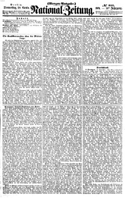 Nationalzeitung Donnerstag 28. November 1861