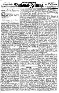 Nationalzeitung Freitag 29. November 1861